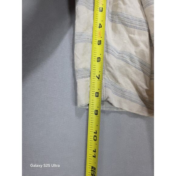 Lucky Brand Mens Linen Shorts 36 Beige Striped Classic Resort Staple EUC - Picture 8 of 8